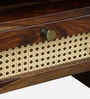 Taki Sheesham Wood Bedside Table in Provincial Teak Finish Taki Sheesham Wood Bedside Table in Provincial Teak Finish