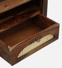 Taki Sheesham Wood Bedside Table in Provincial Teak Finish Taki Sheesham Wood Bedside Table in Provincial Teak Finish