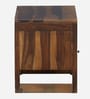 Taki Sheesham Wood Bedside Table in Provincial Teak Finish Taki Sheesham Wood Bedside Table in Provincial Teak Finish