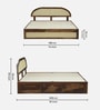 Taki Sheesham Wood King Size Bed in Provincial Teak Finish Taki Sheesham Wood King Size Bed in Provincial Teak Finish