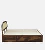 Taki Sheesham Wood King Size Bed in Provincial Teak Finish Taki Sheesham Wood King Size Bed in Provincial Teak Finish