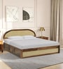 Taki Sheesham Wood King Size Bed in Provincial Teak Finish Taki Sheesham Wood King Size Bed in Provincial Teak Finish
