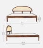 Taki Sheesham Wood King Size Bed In Provincial Teak Finish