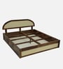 Taki Sheesham Wood King Size Bed in Provincial Teak Finish Taki Sheesham Wood King Size Bed in Provincial Teak Finish