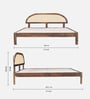 Taki Sheesham Wood King Size Bed In Provincial Teak Finish