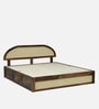 Taki Sheesham Wood King Size Bed in Provincial Teak Finish Taki Sheesham Wood King Size Bed in Provincial Teak Finish