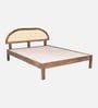 Taki Sheesham Wood Queen Size Bed In Provincial Teak Finish