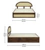 Taki Sheesham Wood Queen Size Bed in Provincial Teak Finish With Box Storage Taki Sheesham Wood Queen Size Bed in Provincial Teak Finish With Box Storage