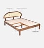 Taki Sheesham Wood Queen Size Bed In Provincial Teak Finish