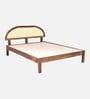 Taki Sheesham Wood Queen Size Bed In Provincial Teak Finish