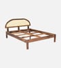 Taki Sheesham Wood Queen Size Bed In Provincial Teak Finish