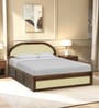 Taki Sheesham Wood Queen Size Bed in Provincial Teak Finish With Box Storage Taki Sheesham Wood Queen Size Bed in Provincial Teak Finish With Box Storage