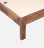 Taki Sheesham Wood Queen Size Bed In Provincial Teak Finish