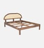 Taki Sheesham Wood Queen Size Bed In Provincial Teak Finish