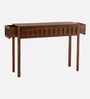 Taksha Solid Wood Console Table In Teak Finish