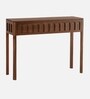 Taksha Solid Wood Console Table In Teak Finish