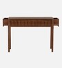 Taksha Solid Wood Console Table In Teak Finish