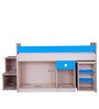 Talisman Stairway Loft Bed with Study Table in Sky Blue