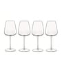 Luigi Bormioli  Transparent 450Ml Glass (Set Of 4) Wine Glasses