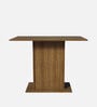 Talita 4 Seater Dining Set in Brown Finish
