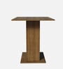 Talita 4 Seater Dining Set in Brown Finish