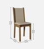 Talita 4 Seater Dining Set in Brown Finish