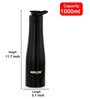 Tall Bell Single Wall 1 Ltr Black Stainless Steel Sipper