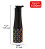 Tall Bell Single Wall 1 Ltr Black Stainless Steel  Sipper