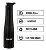 Tall Bell Single Wall 1 Ltr Black Stainless Steel Sipper
