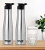 Tall Bell Single Wall 1 Ltr Silver Stainless Steel (Set of 2) Sipper