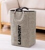Beige Fabric  30L Laundry Hamper