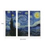 Vinyl Blue PVC Framed Landscape Art Panel Set of 3