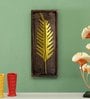 Iron Palm Leaf Wall Art In Gold