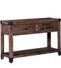 Agnetha Solid Wood Console Table In Distress Finish