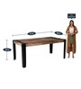 Talon Solid Wood 8 Seater Dining Table in Distress Finish