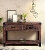 Agnetha Solid Wood Console Table In Distress Finish