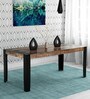 Talon Solid Wood 8 Seater Dining Table in Distress Finish
