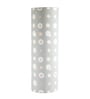 Tamara Handcrafted Gold Aluminium Floor Lamp with Printed Fabric Shade in Grey Color