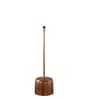 Tamara Handcrafted Gold Aluminium Floor Lamp with Printed Fabric Shade in White Color