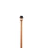 Tamara Handcrafted Gold Aluminium Floor Lamp with Printed Fabric Shade in White Color
