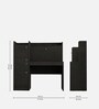 Tamara Hutch Desk in Dark Wenge Finish