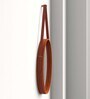 18 Inch Tan Leather Round Hanging Mirror with Belt