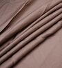 Tan Solid 400 TC Cotton Satin Superking Size Bedsheet With 2 Pillow Covers