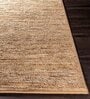 Tan Solid Jute 5 ft x 7 ft Hand Woven Carpet