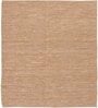 Tan Solid Jute 8 ft x 10 ft Hand Woven Carpet