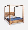 Tanera Poster Bed In Teak Finish