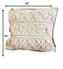 Ivory Tangle 100% Cotton 16x16 Inches Macrame Cushion Cover