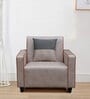 By ARRA Tango Leatherette 1 Seater Sofa In Beige Colour