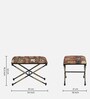 Tansu Metal Seating Stool In Black Colour