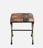 Tansu Metal Seating Stool In Black Colour